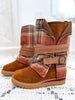 Muk Luks Slope Nikki Boot 3 in 1 - Saffron Plaid