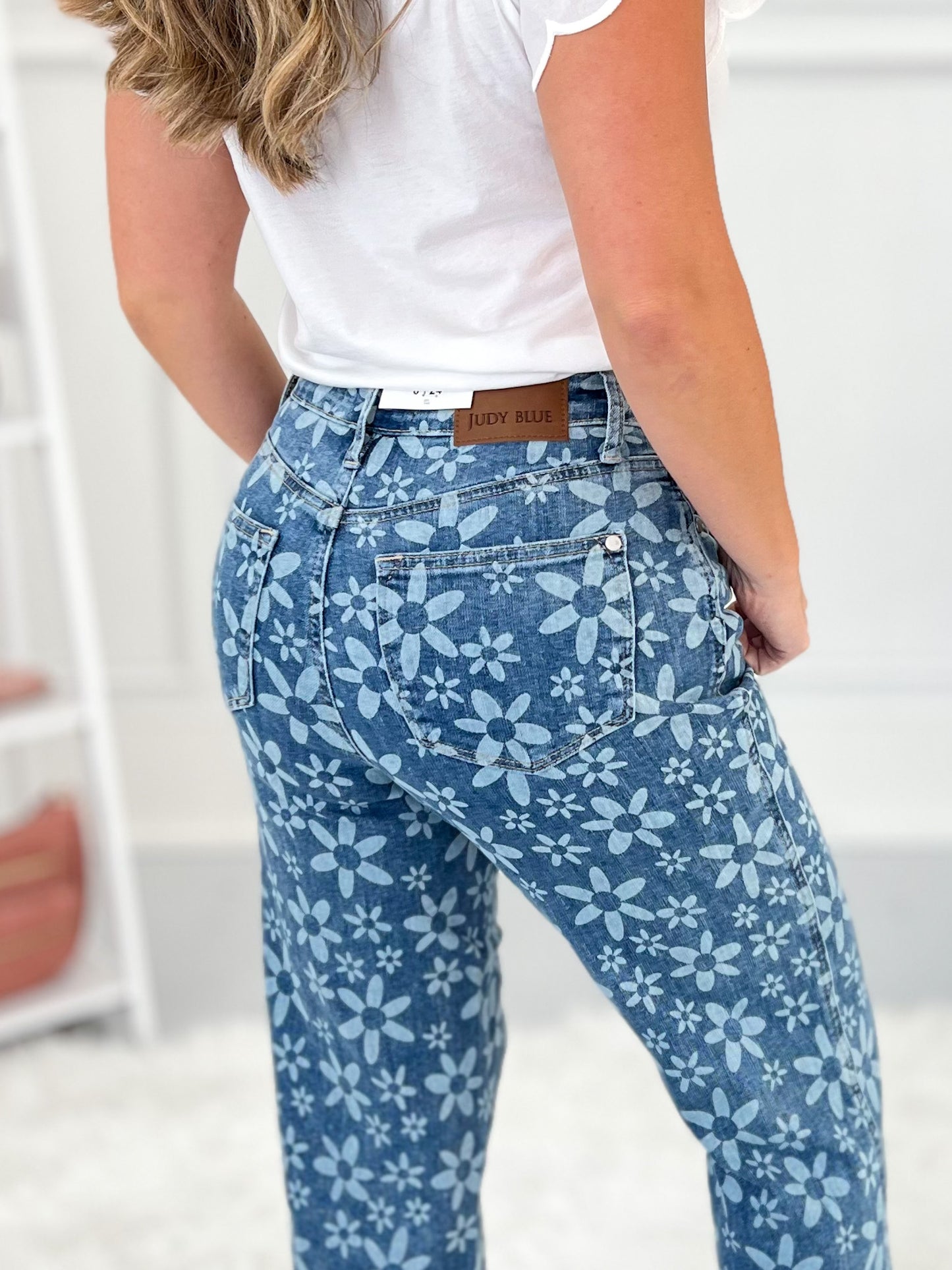 Bloom And Blues - Judy Blue Wide Leg Cropped Jeans