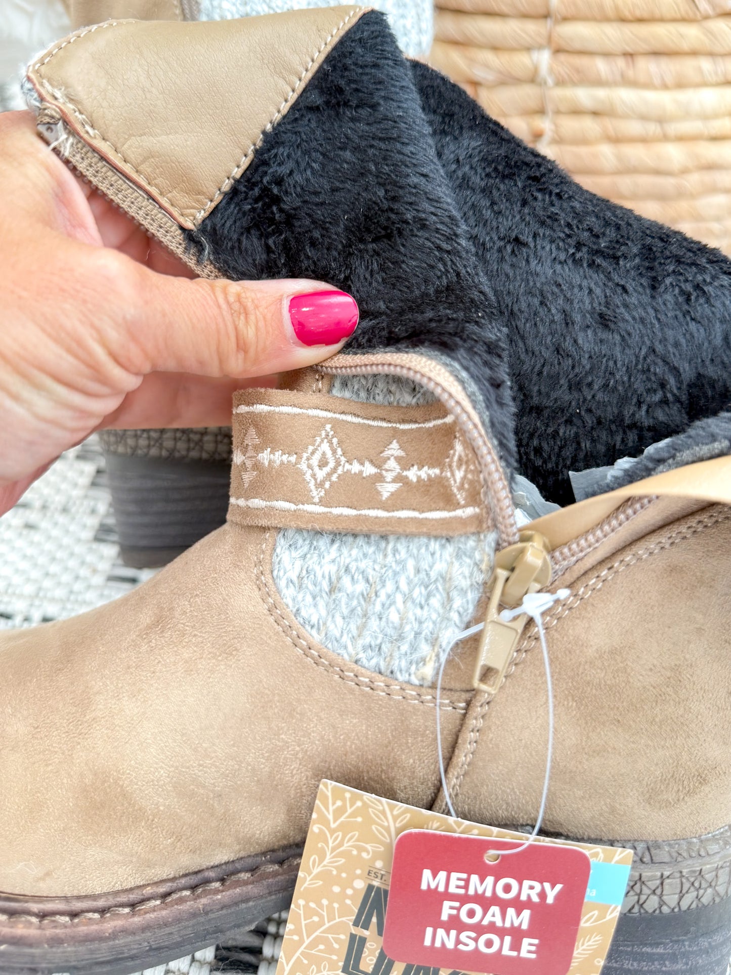 Muk Luks Arya Alice Boot - Stone