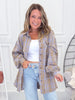 Dreaming On Button Up Top - Sage