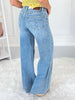 Raw Talent - Judy Blue Yoke Detail Retro Wide Leg Jean