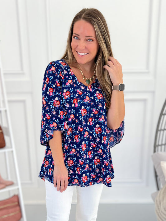 So Good To Me Top Navy