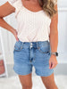 Cool Breeze - Judy Blue Tummy Control Cool Denim Shorts - Final Sale