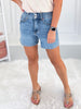 Cool Breeze - Judy Blue Tummy Control Cool Denim Shorts - Final Sale