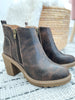 Corky's Rocky Top Block Heel Ankle Boot - Espresso Crinkle