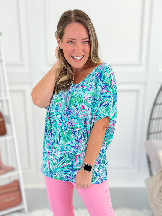 Whole New Thing Top - Emerald - Final Sale