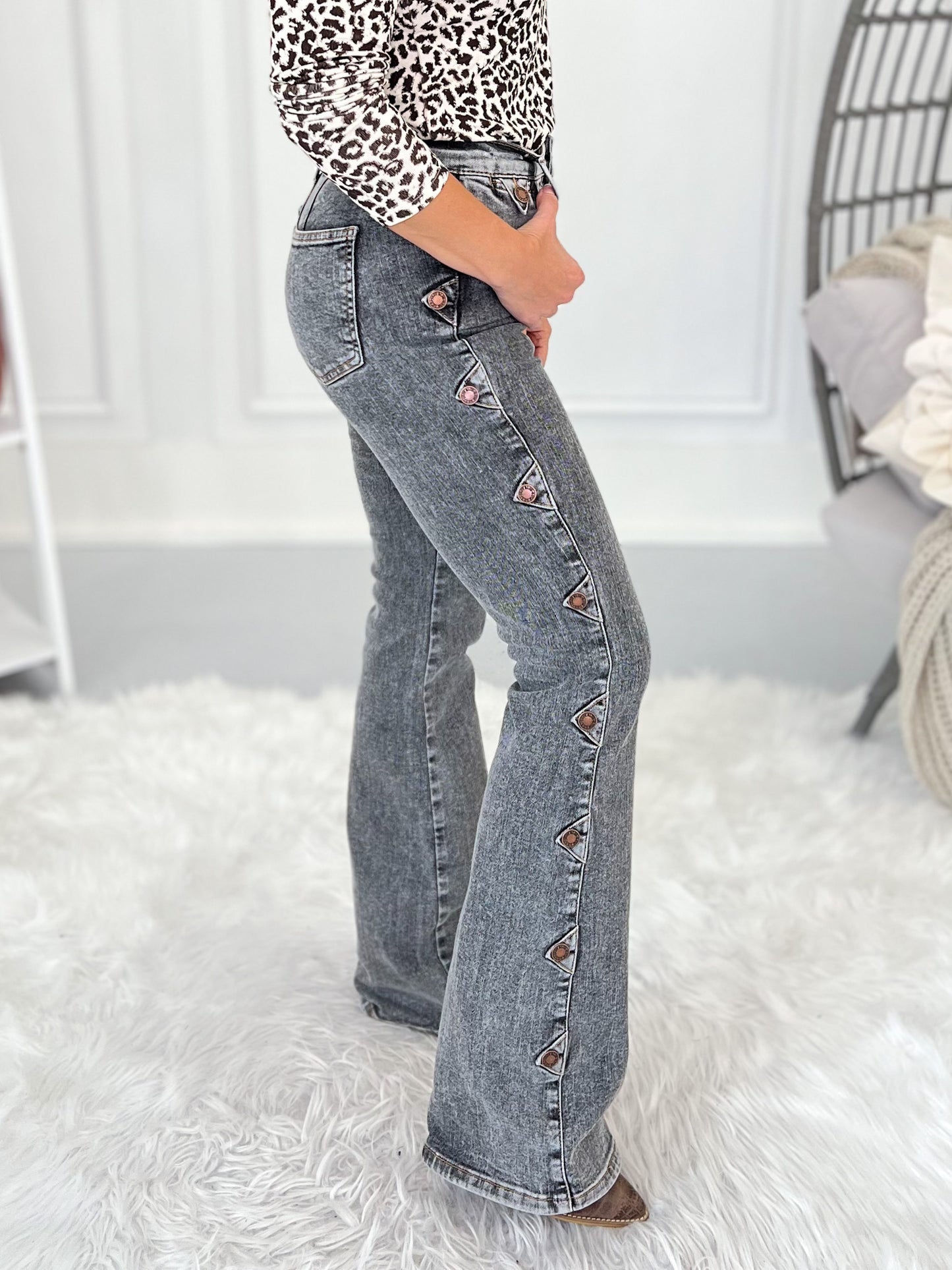 Saddle Up - Judy Blue Western Side Seam Bootcut Jean