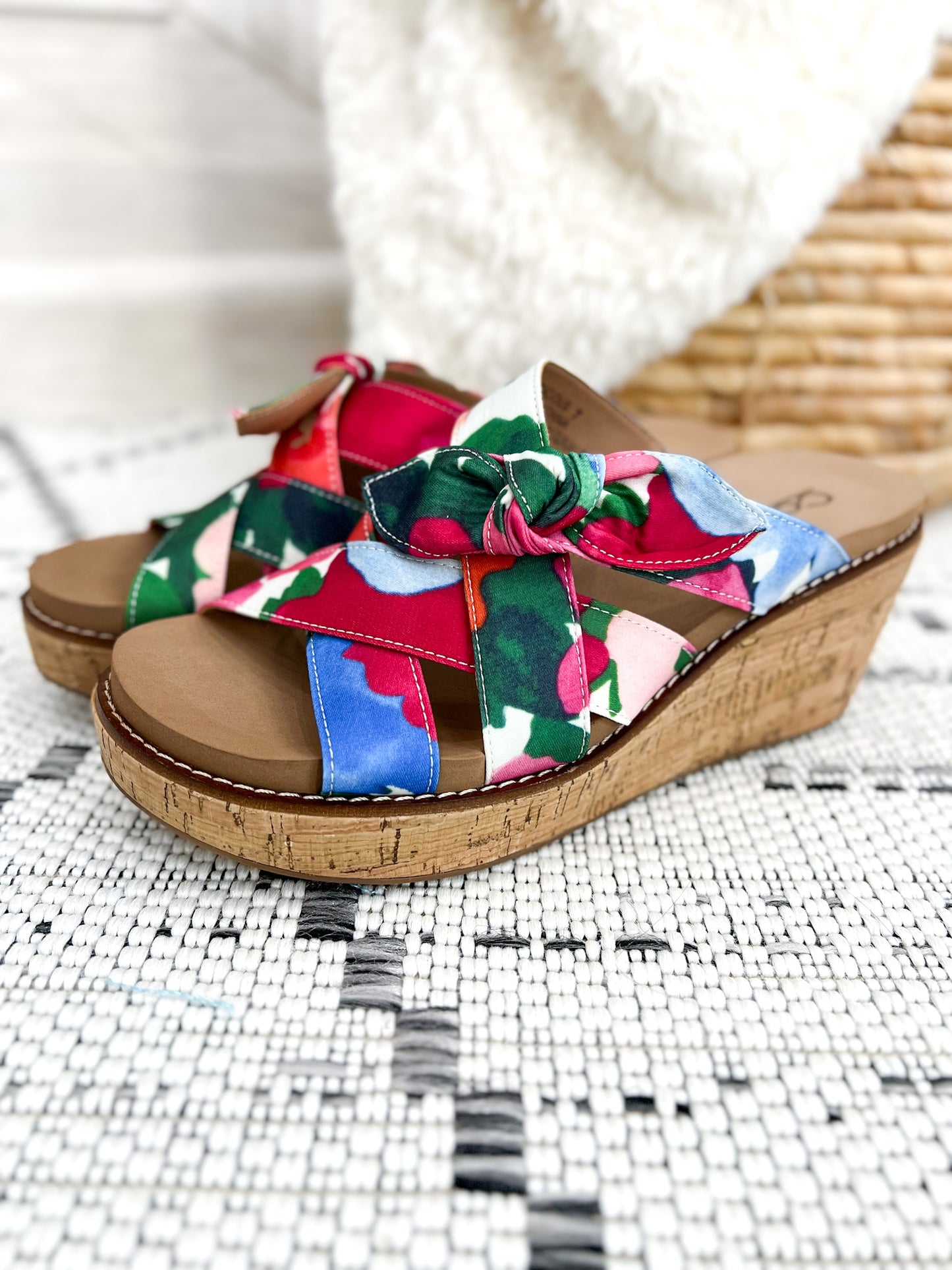 Corky's Bowdacious Wedge - Floral - Final Sale