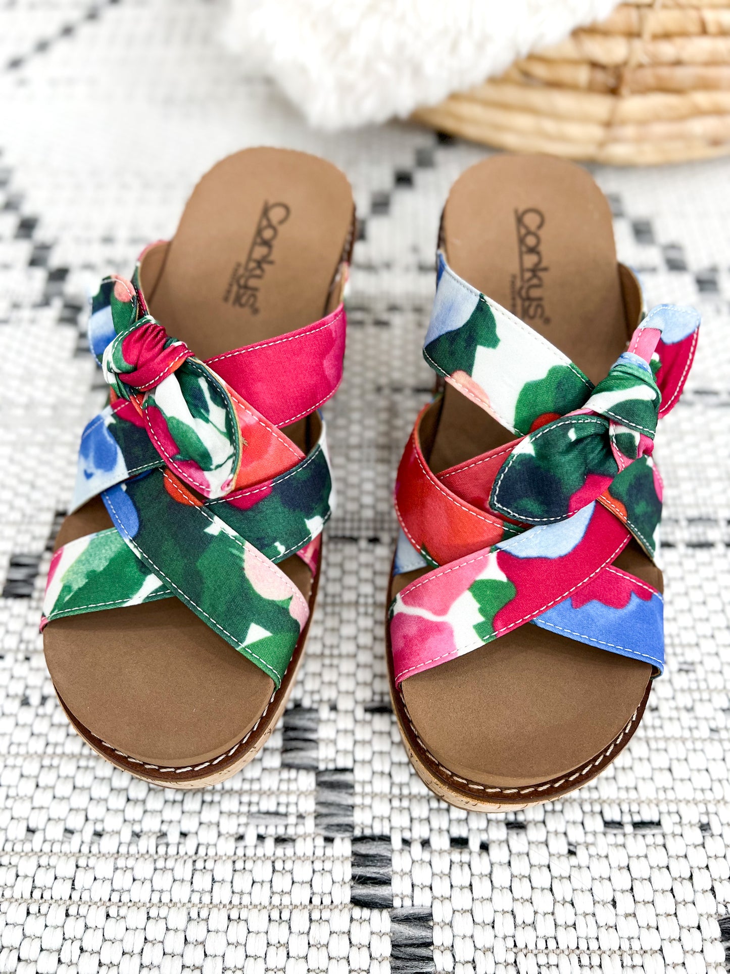 Corky's Bowdacious Wedge - Floral - Final Sale