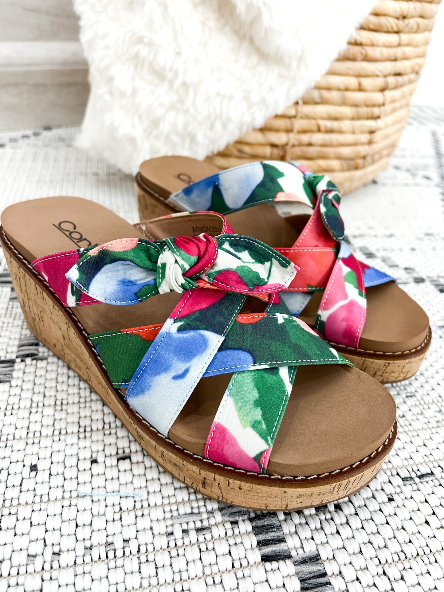 Corky's Bowdacious Wedge - Floral - Final Sale