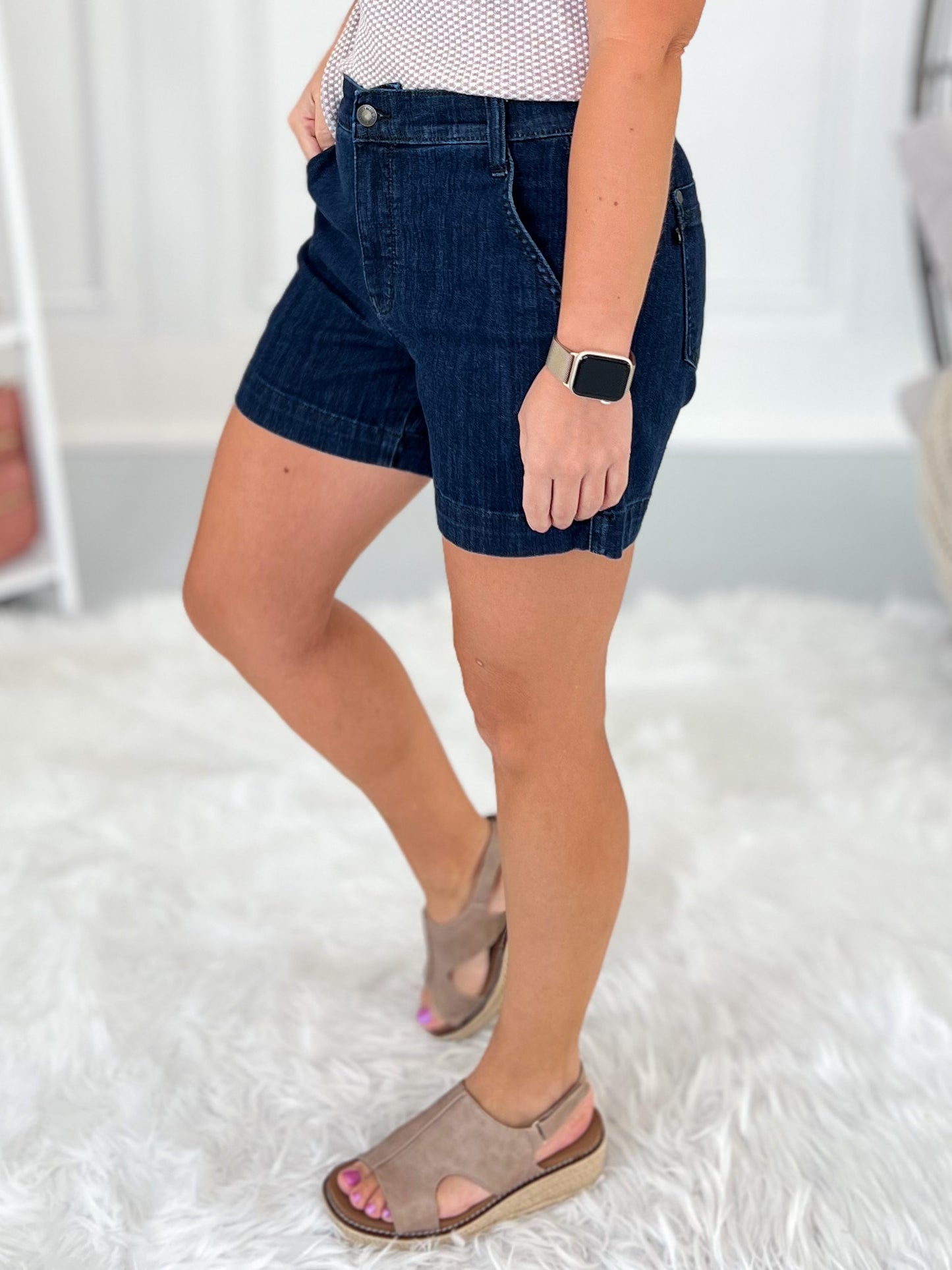 Coast To Coast - Judy Blue Trouser Shorts - Final Sale