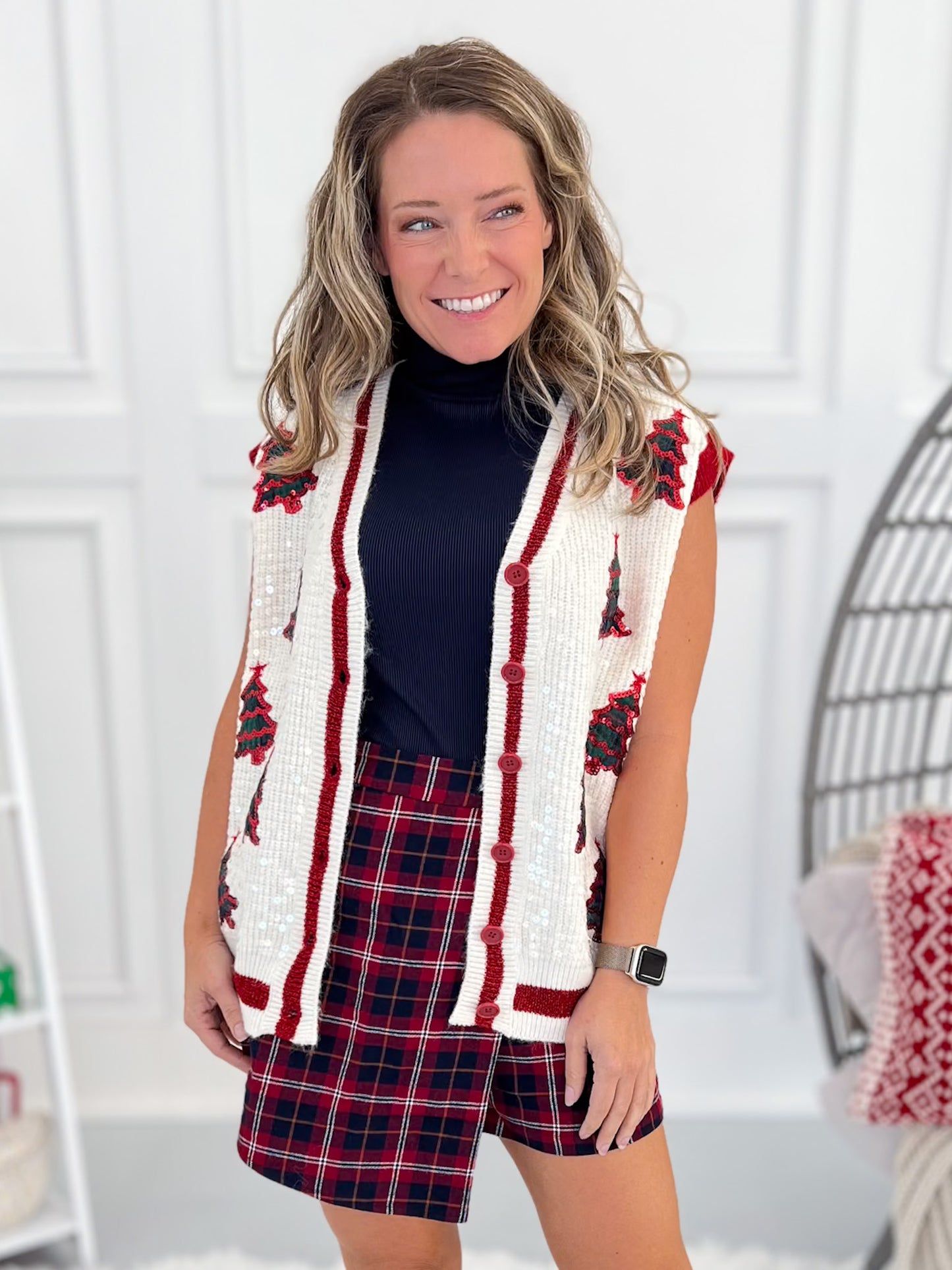 Shimmer Me Timbers Sweater Vest