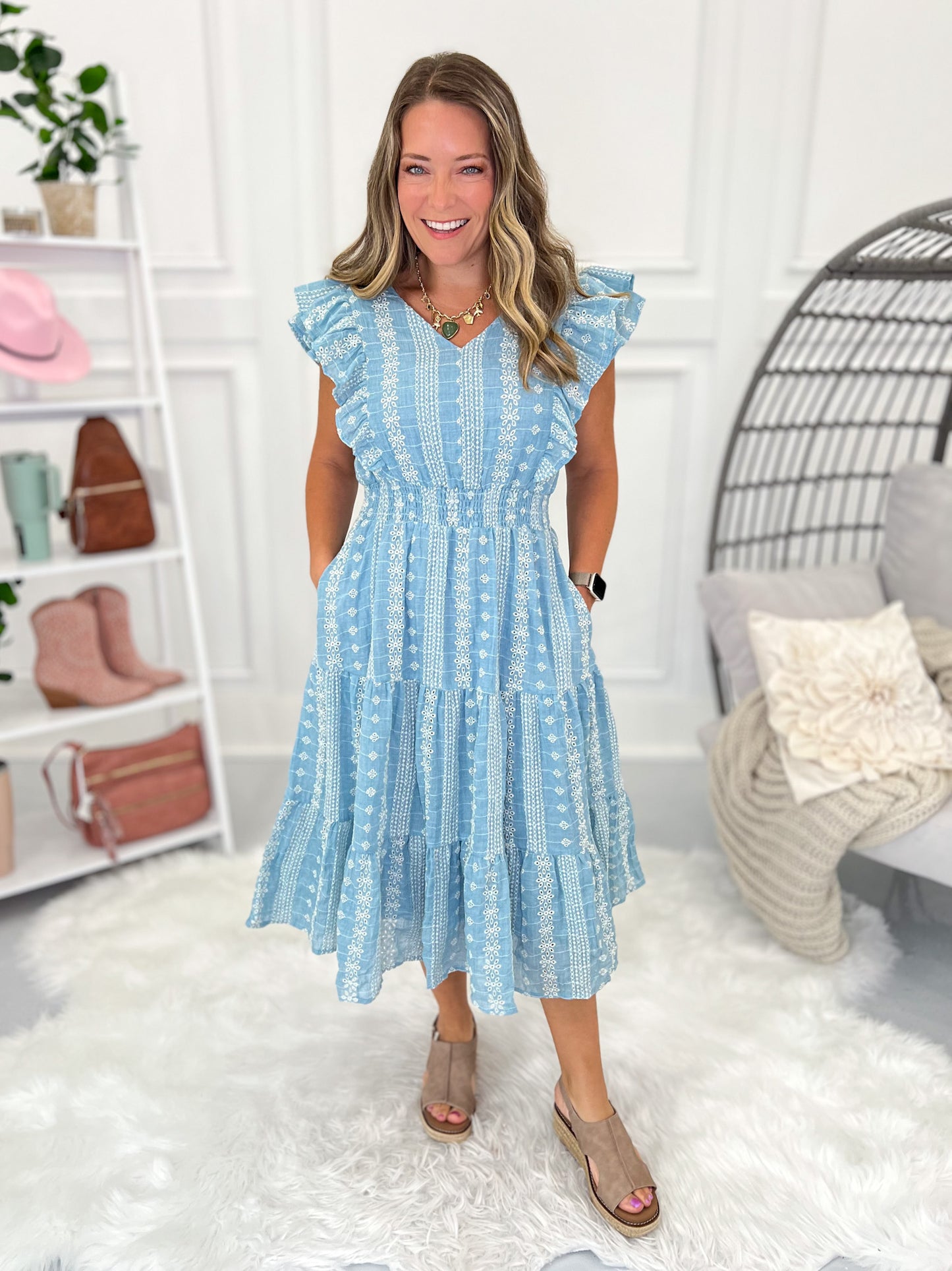 Blue Skies Above Dress - Final Sale