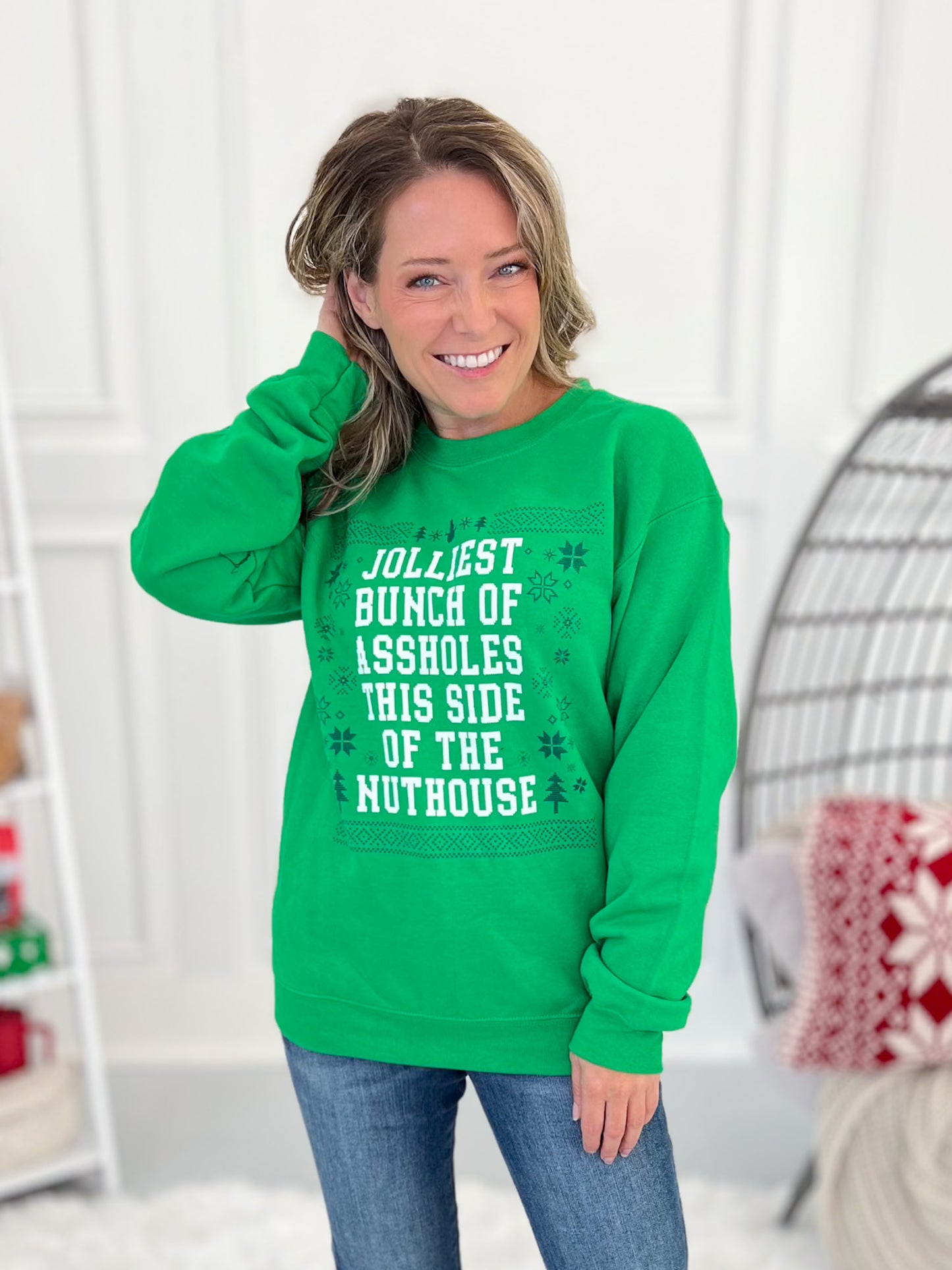 Jolliest Bunch Of A-holes Crewneck