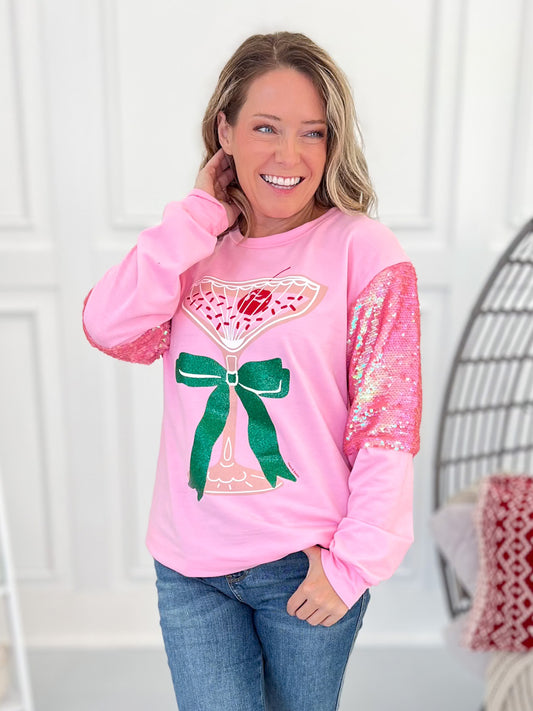 Mistletoe Sipping Top