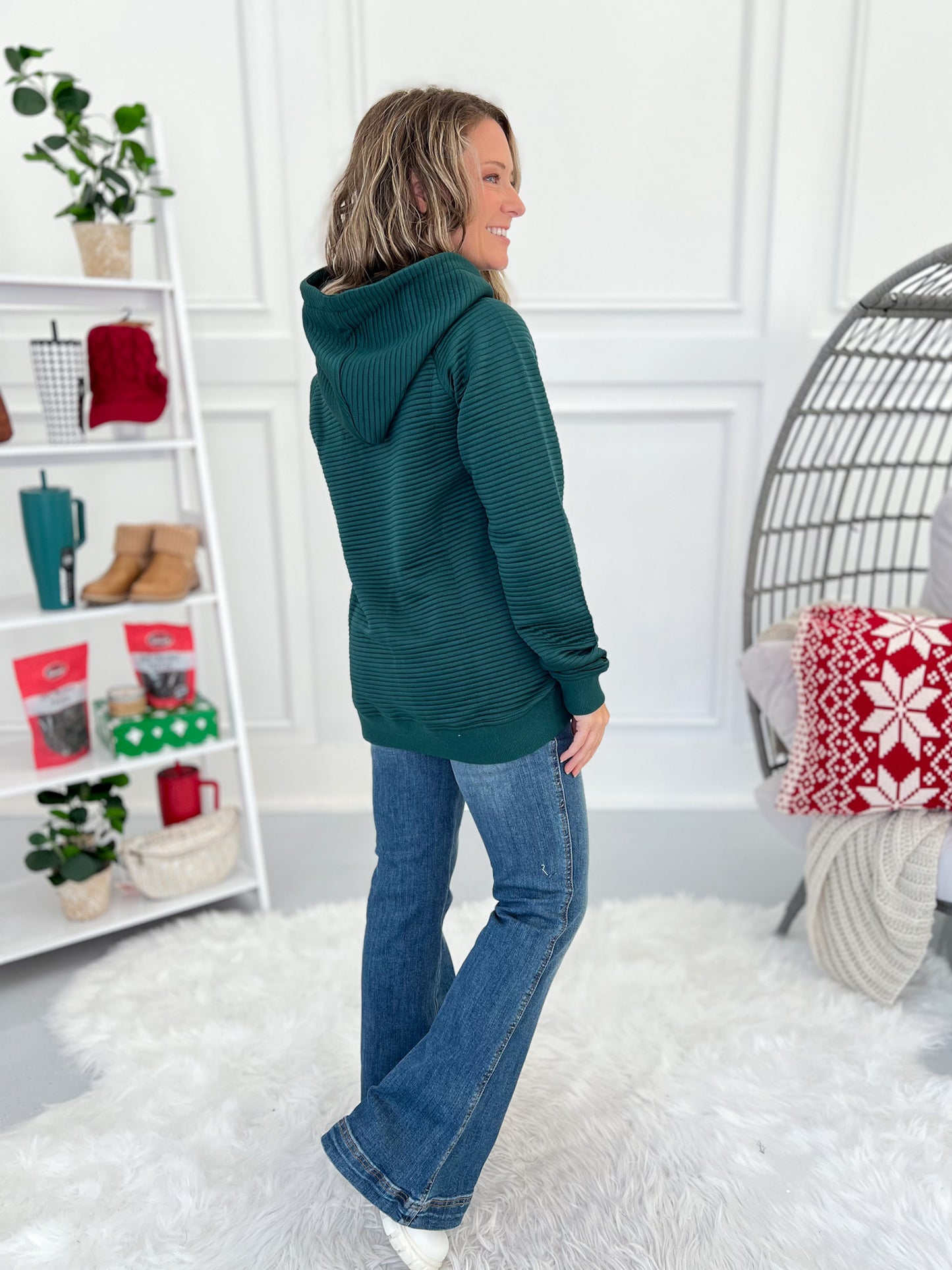 Tatum Pullover Hoodie - Forest Green