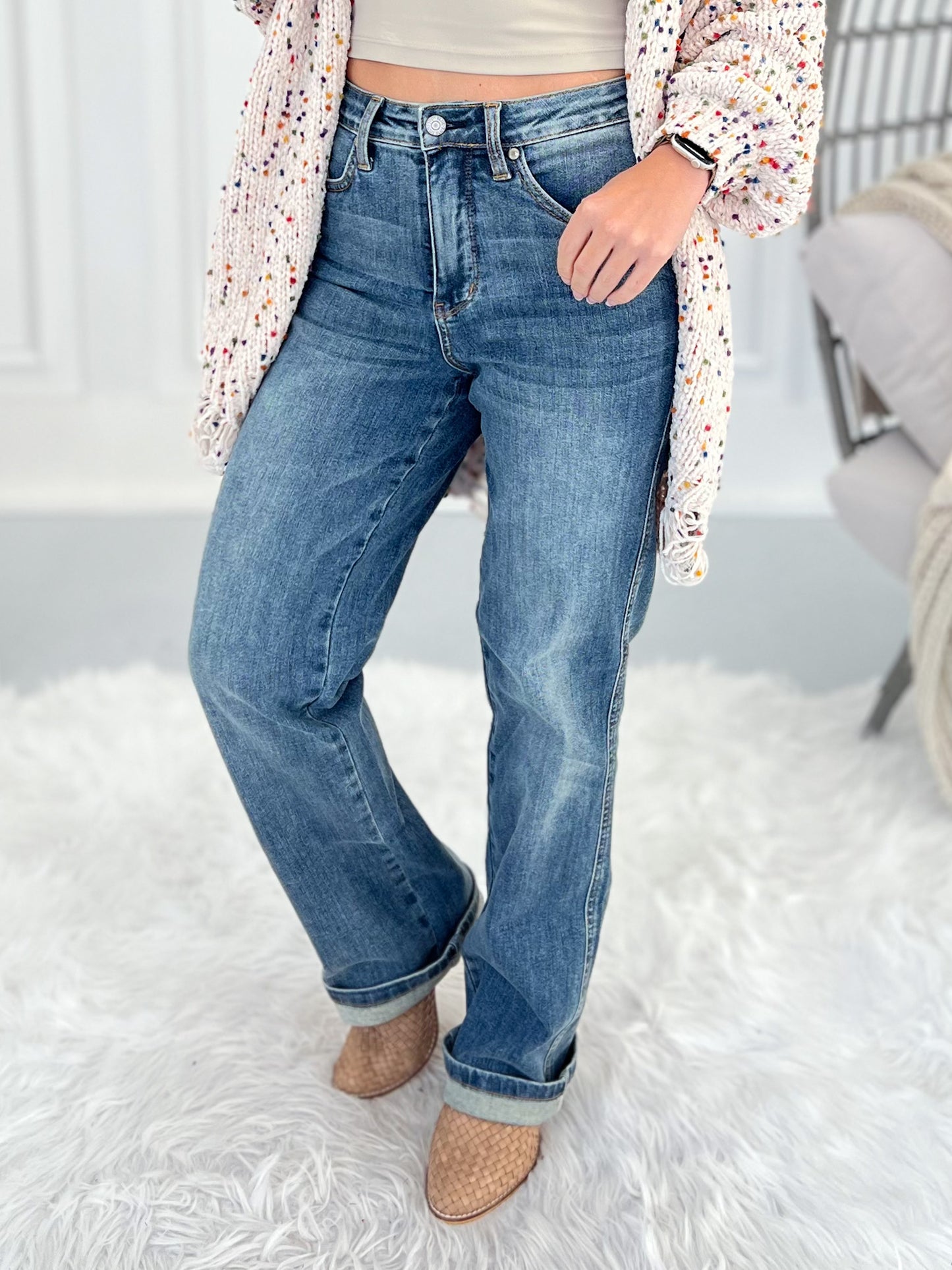 Straight To The Top - Judy Blue Tummy Control Straight Leg Jean
