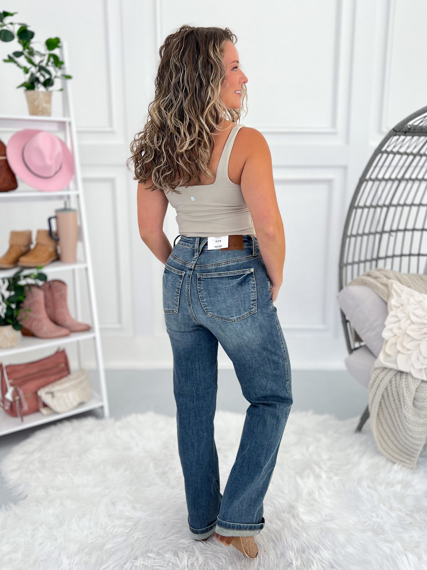 Straight To The Top - Judy Blue Tummy Control Straight Leg Jean