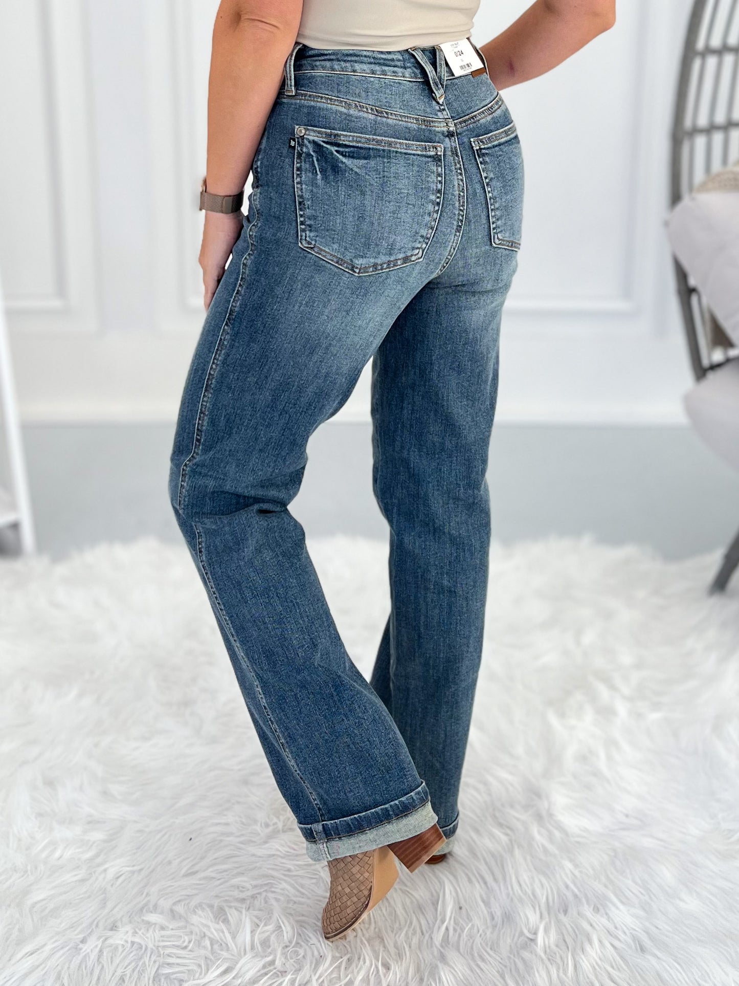 Straight To The Top - Judy Blue Tummy Control Straight Leg Jean