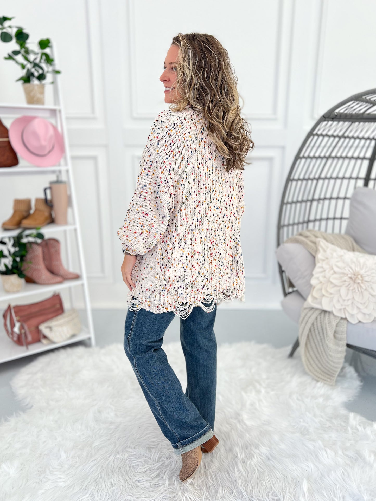 Filled With Fun Knit Cardigan - Beige