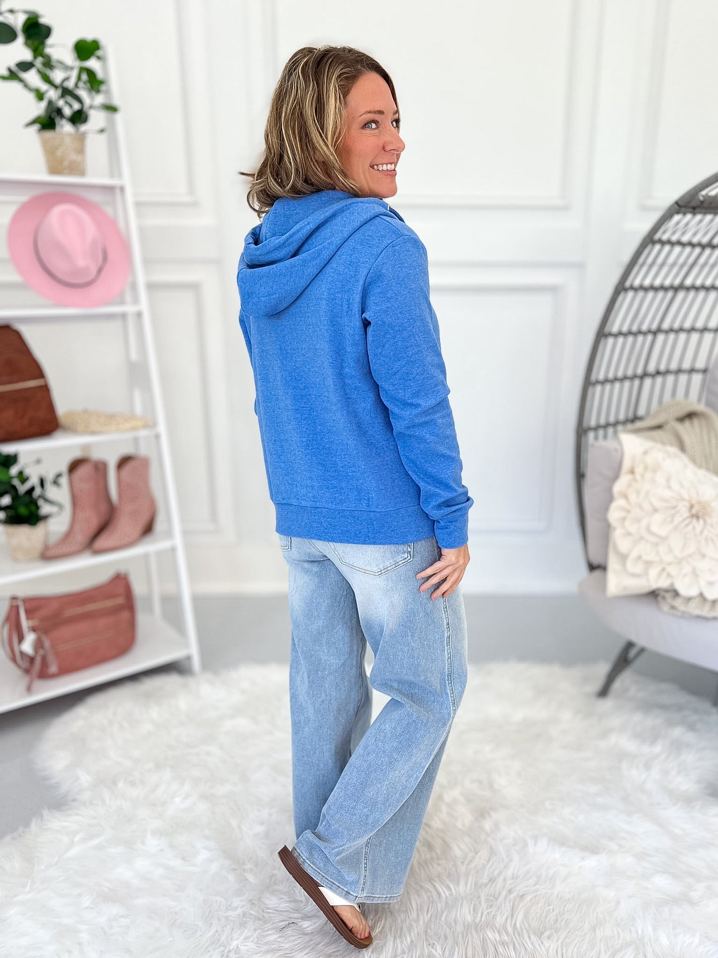 Blue Blood Zip-up Hoodie