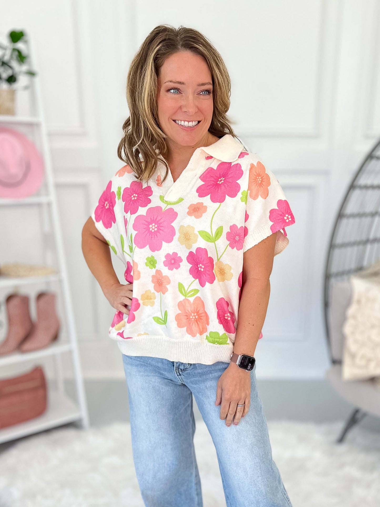 Bloom Away Knit Top