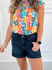 Barefoot Blues - Judy Blue Back Flap Pocket Shorts - Final Sale