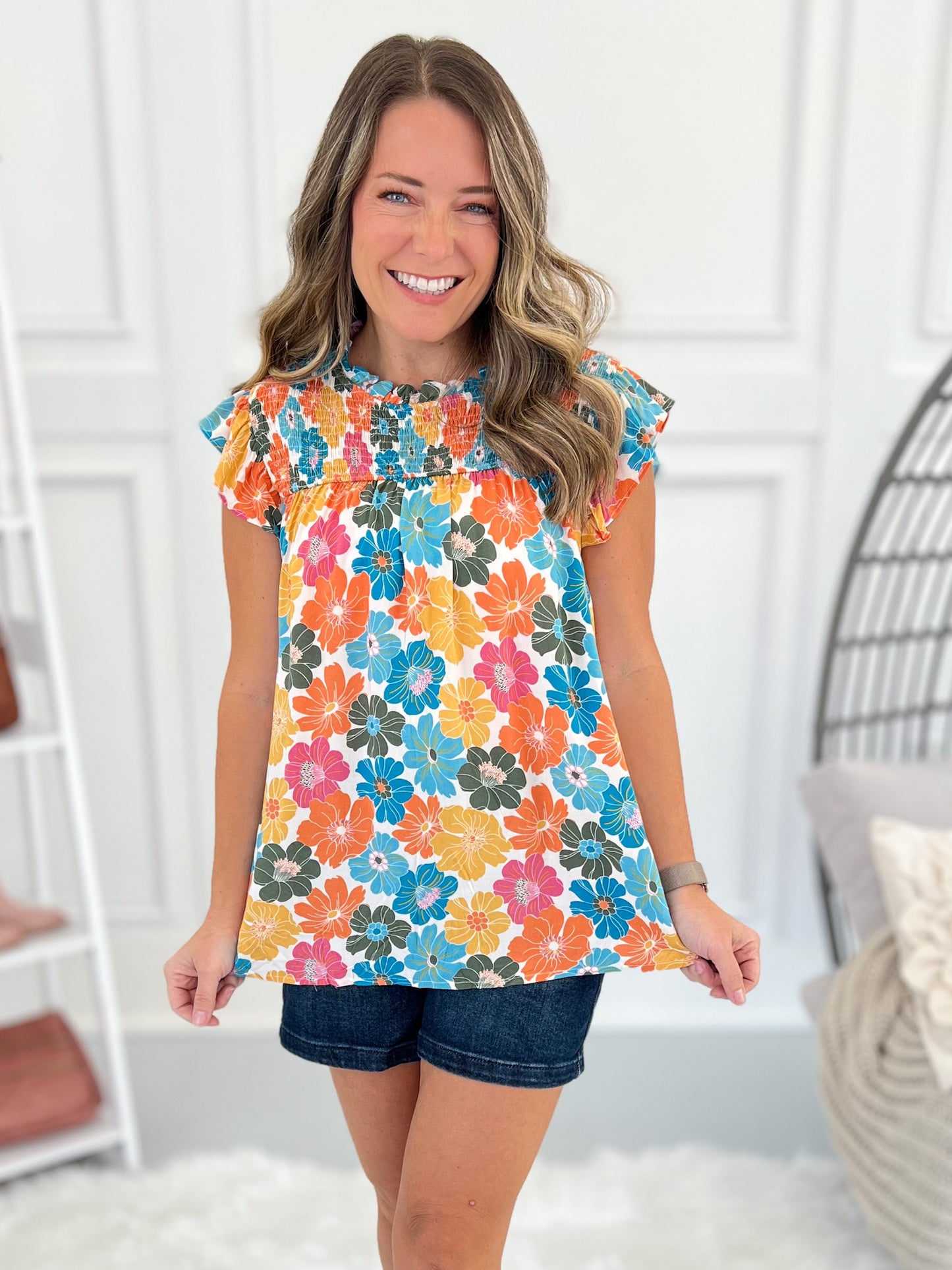 Lasting Blooms Top - Final Sale