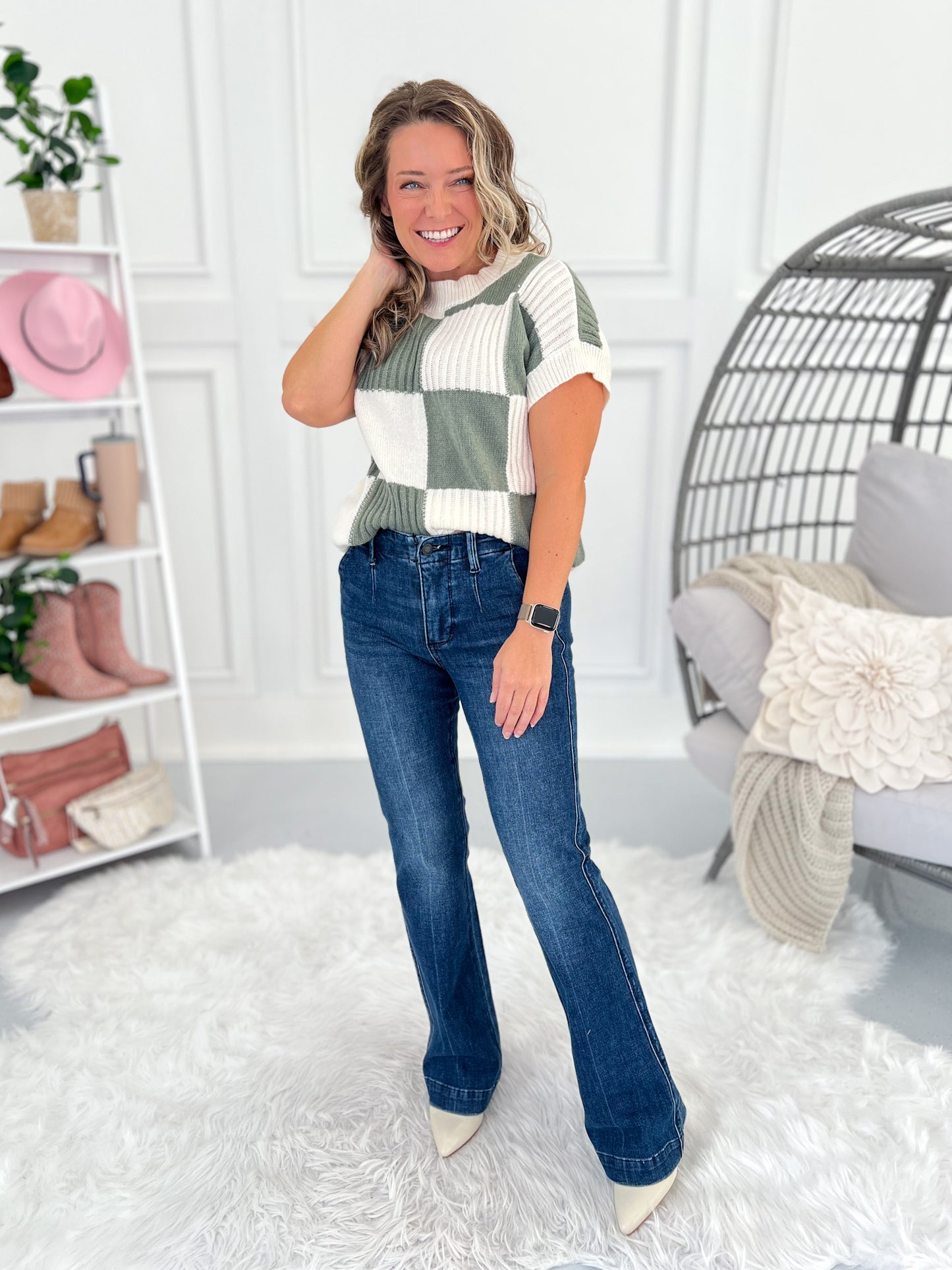 Back To Business - Judy Blue Tummy Control Trouser Bootcut Jean