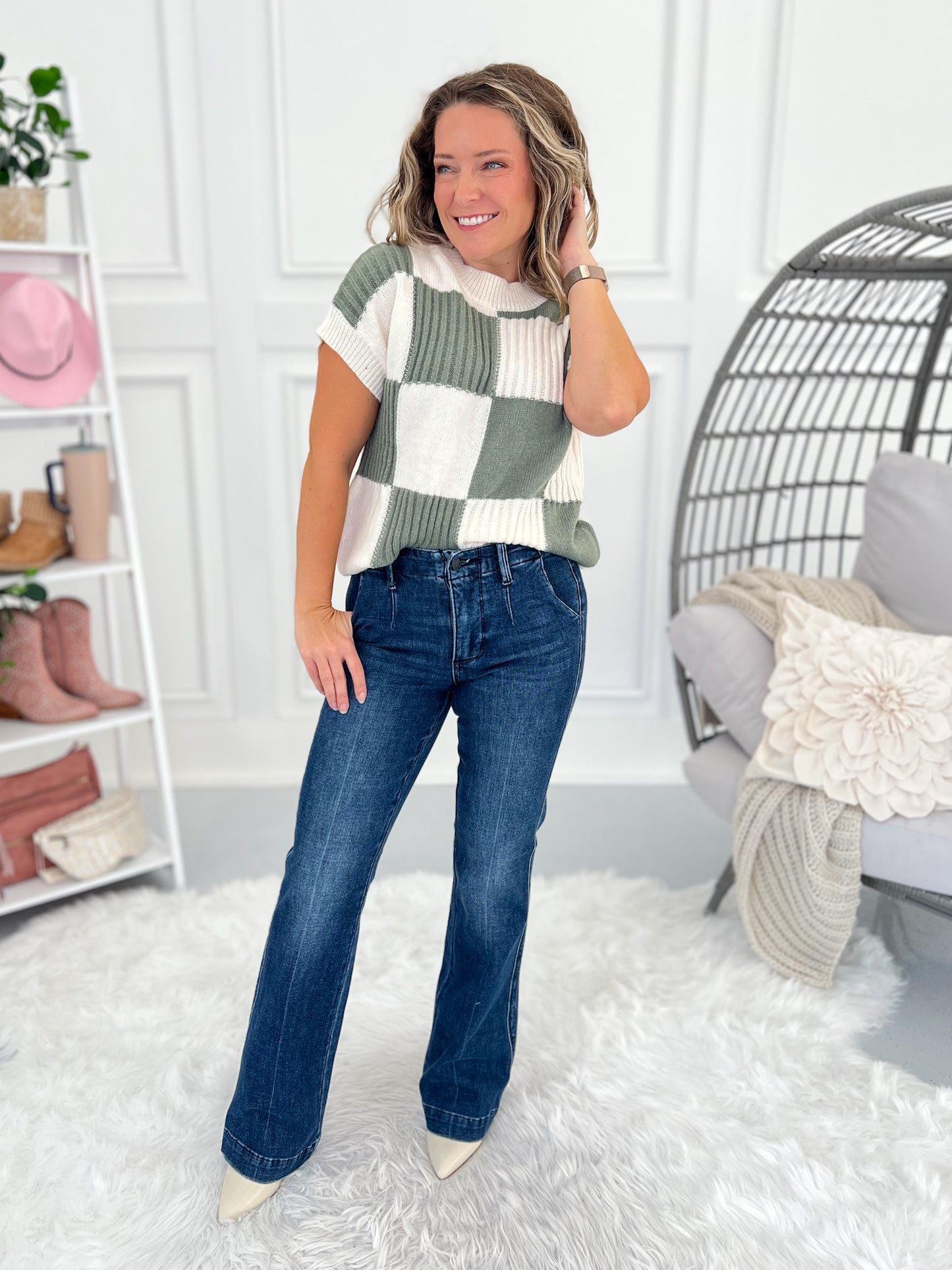 Back To Business - Judy Blue Tummy Control Trouser Bootcut Jean