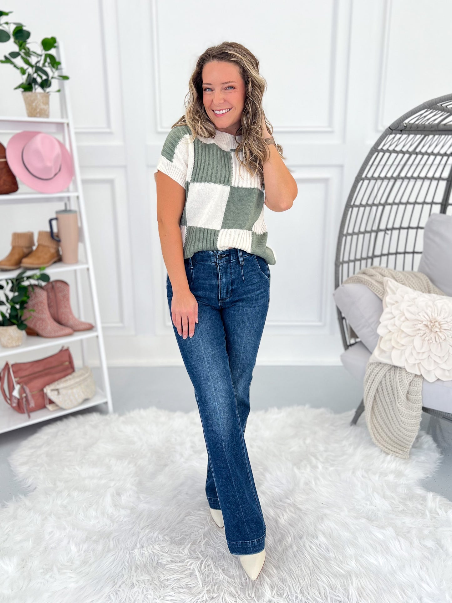 Back To Business - Judy Blue Tummy Control Trouser Bootcut Jean