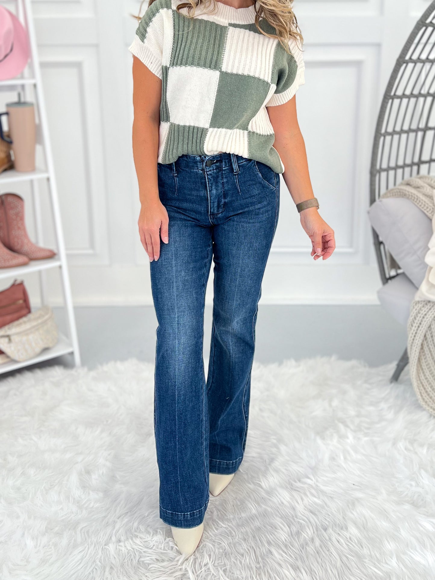 Back To Business - Judy Blue Tummy Control Trouser Bootcut Jean