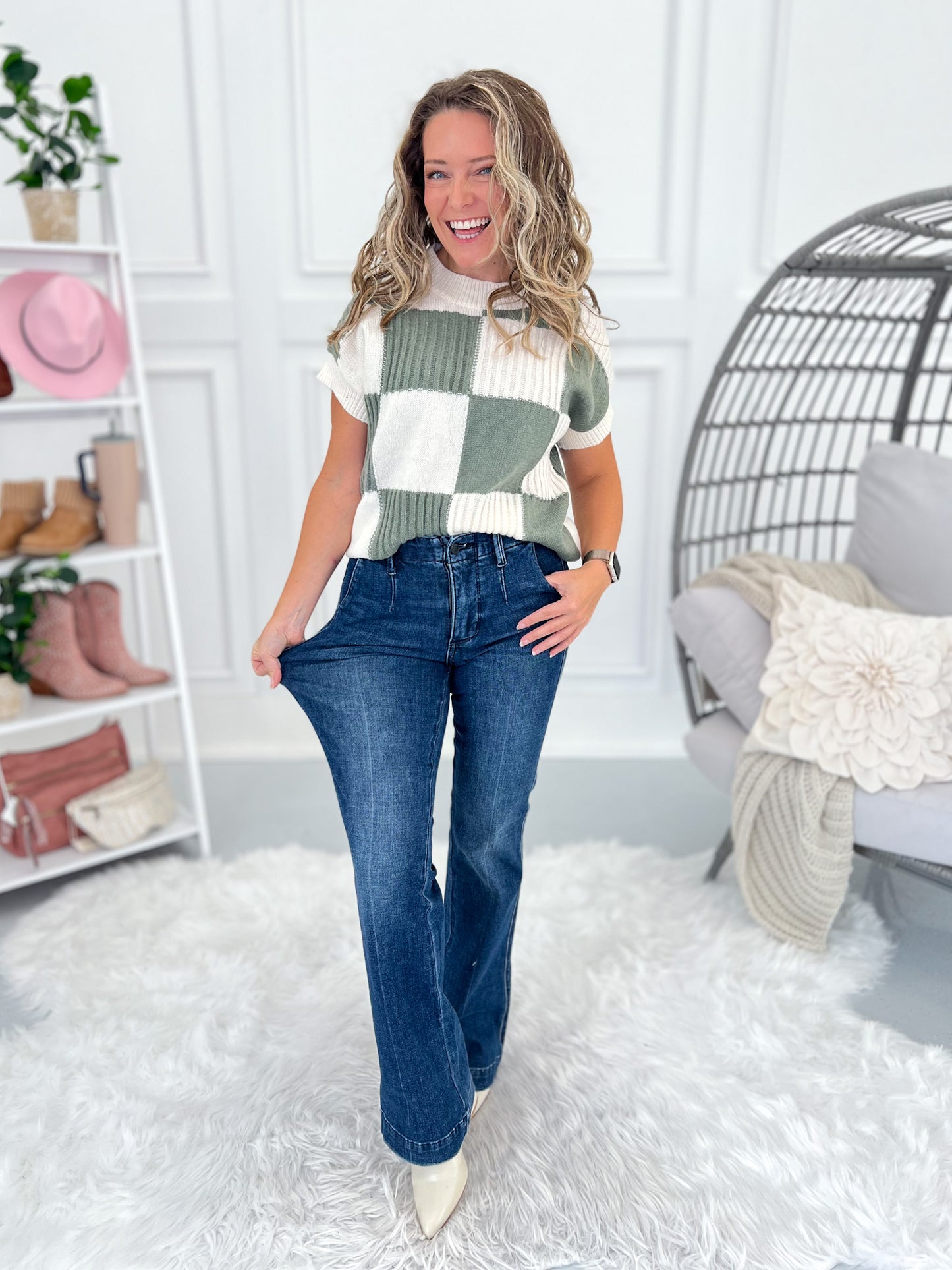 Back To Business - Judy Blue Tummy Control Trouser Bootcut Jean