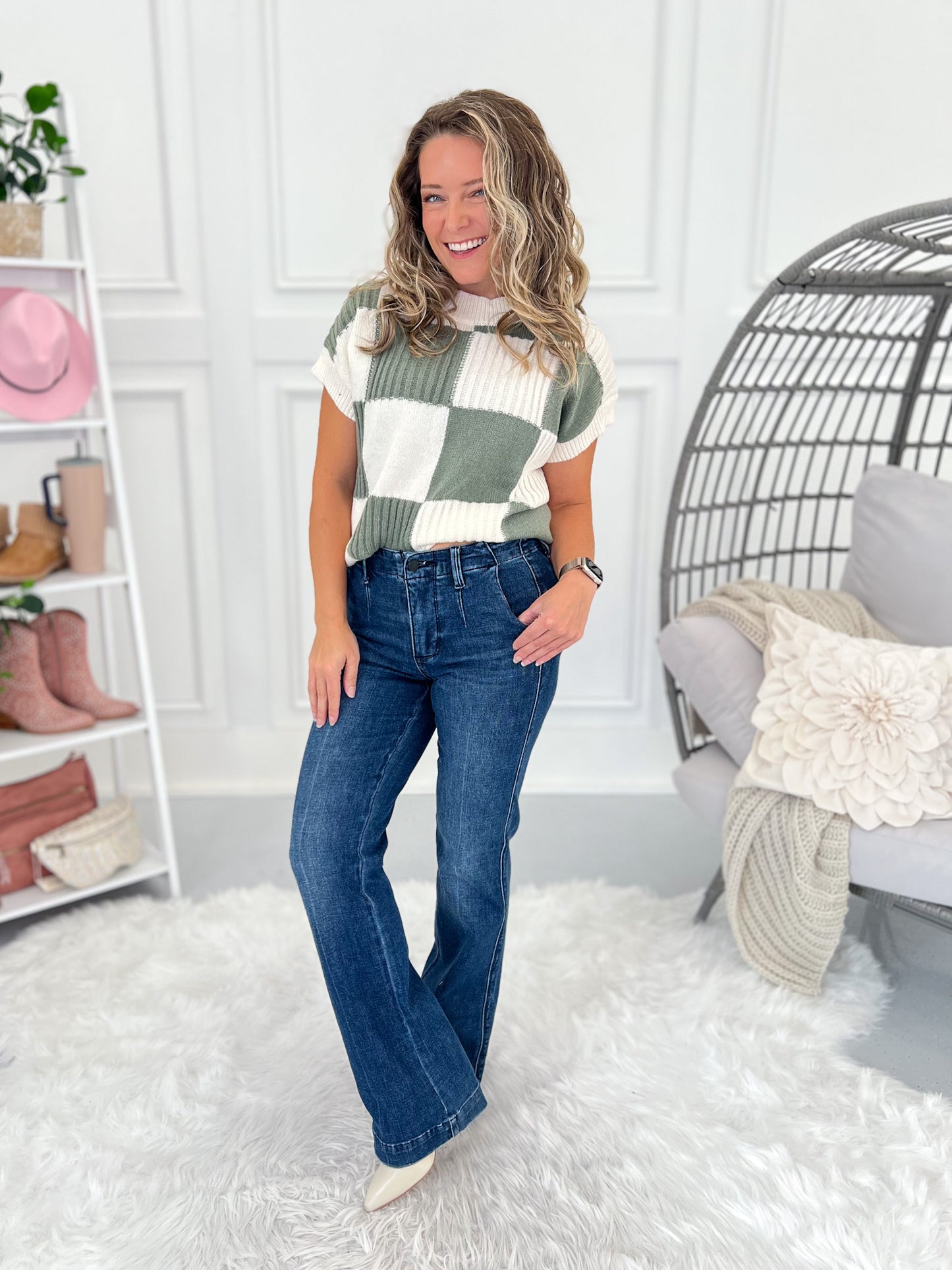 Back To Business - Judy Blue Tummy Control Trouser Bootcut Jean
