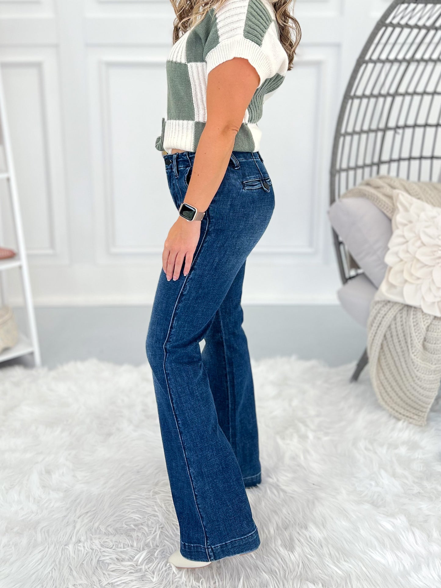 Back To Business - Judy Blue Tummy Control Trouser Bootcut Jean