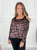 Velvet Leopard Top  - Final Sale