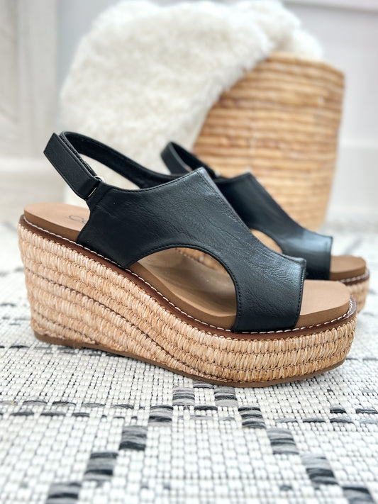 Corky's Freddie Wedge - Black Smooth