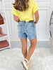 Easy Breezy - Judy Blue Vintage Wash Dad Shorts - Final Sale