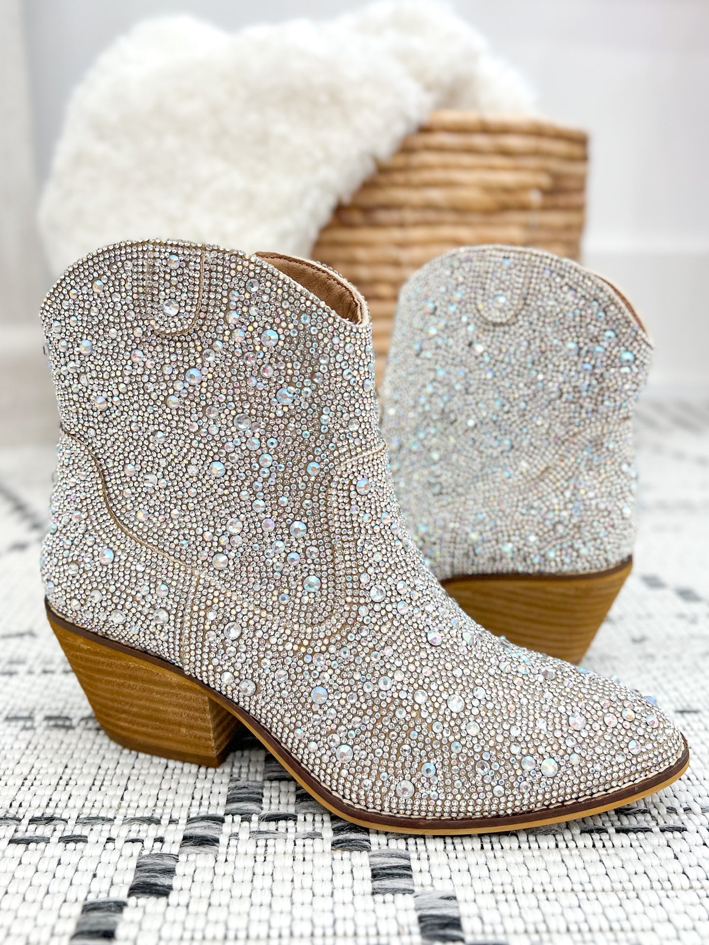 Corky's Shine Bright Boot - Clear Rhinestones