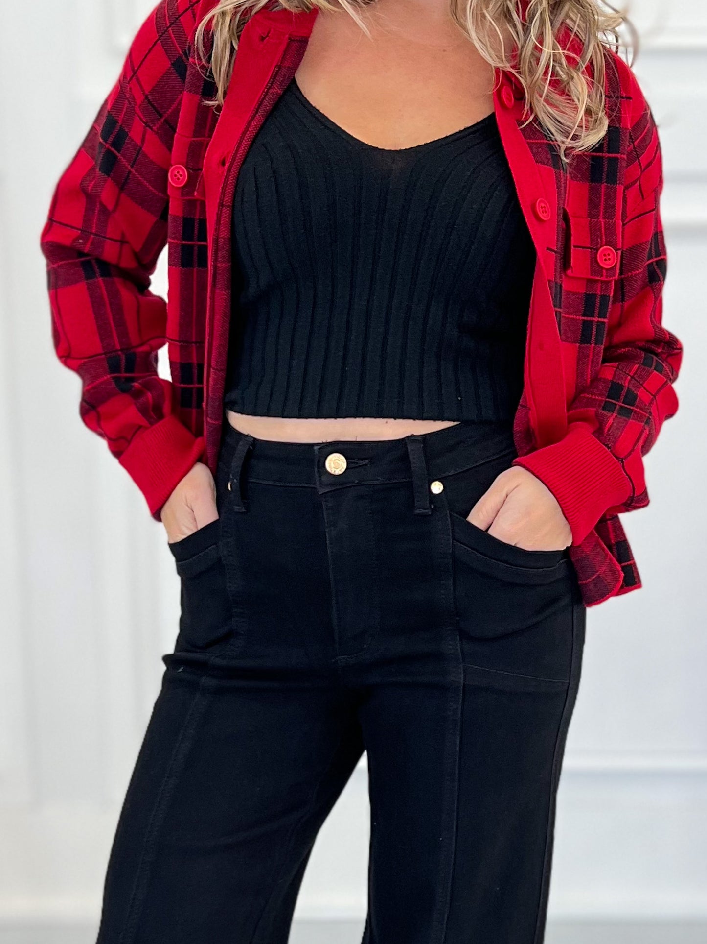 Showtime Superstar - Judy Blue Retro Wide Leg Black Jean
