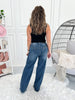 Fly By - Judy Blue Button Fly Column Straight Leg Jean
