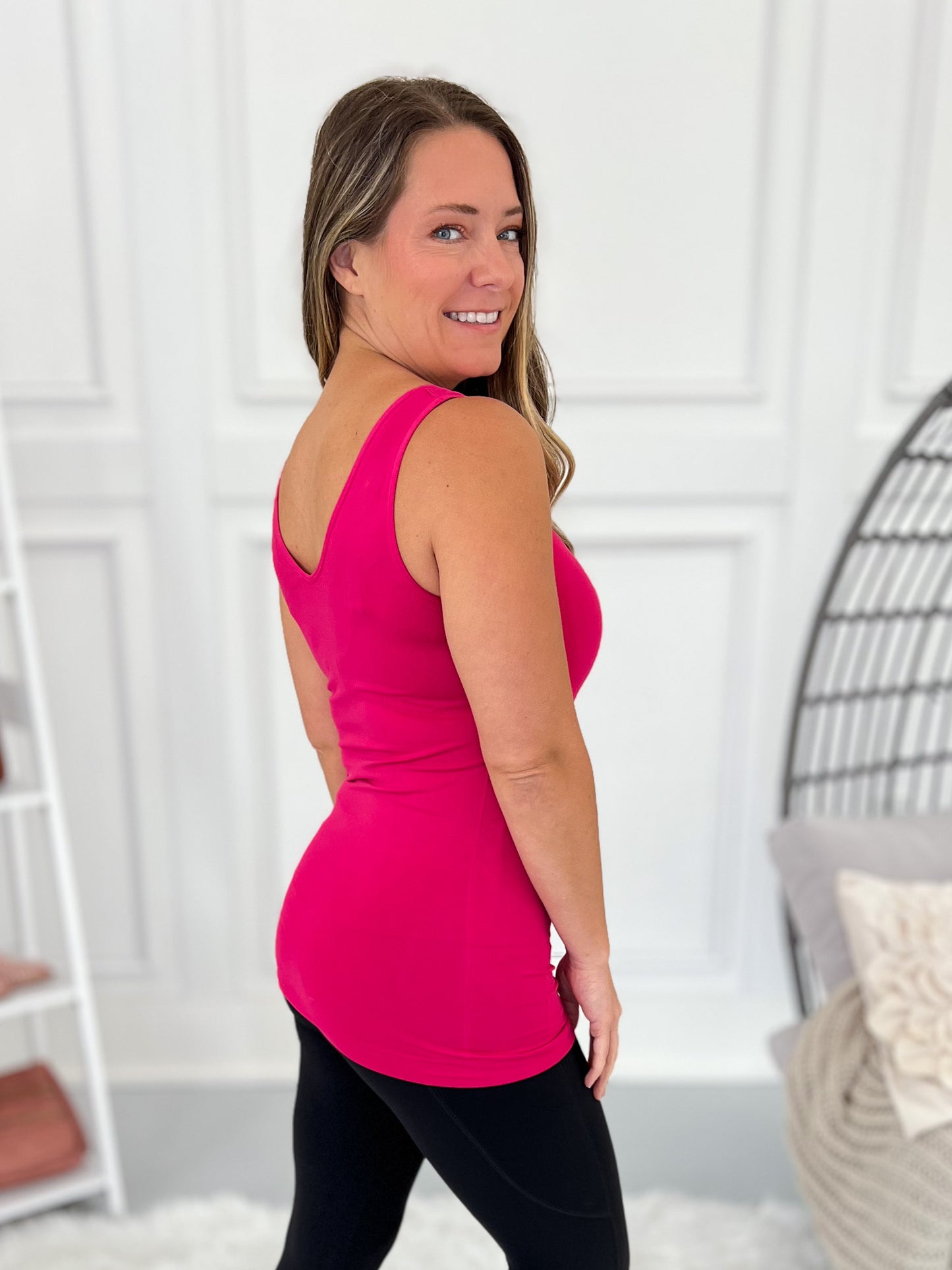 Reversible V or U Neckline Seamless Tank