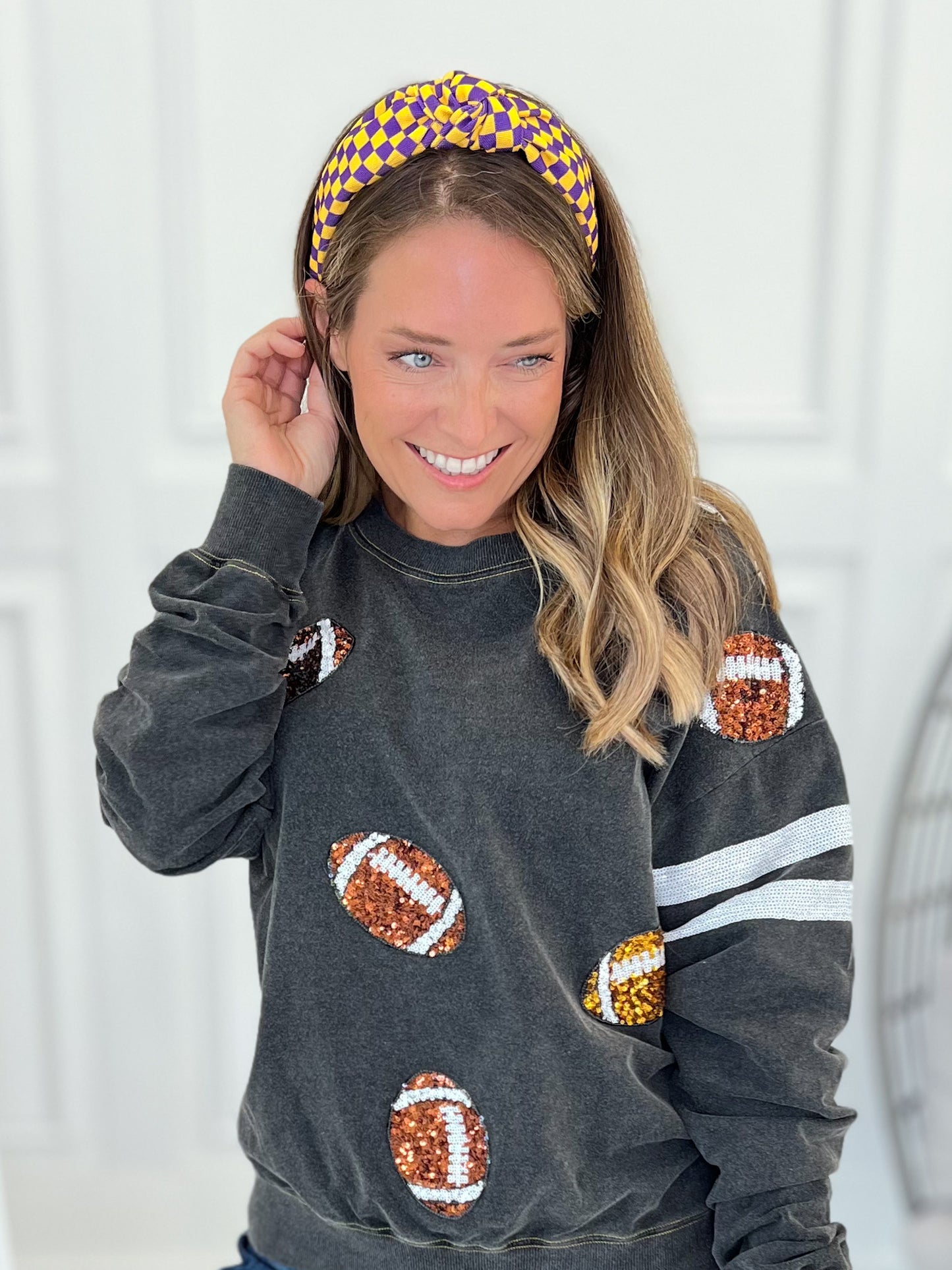 Game Day Checkered Headbands - Final Sale