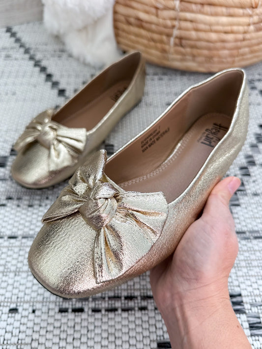 Corky's Sugar Rush Flat - Gold Crinkle Metallic