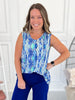 Full Of Vibe Tank - Blue - Final Sale
