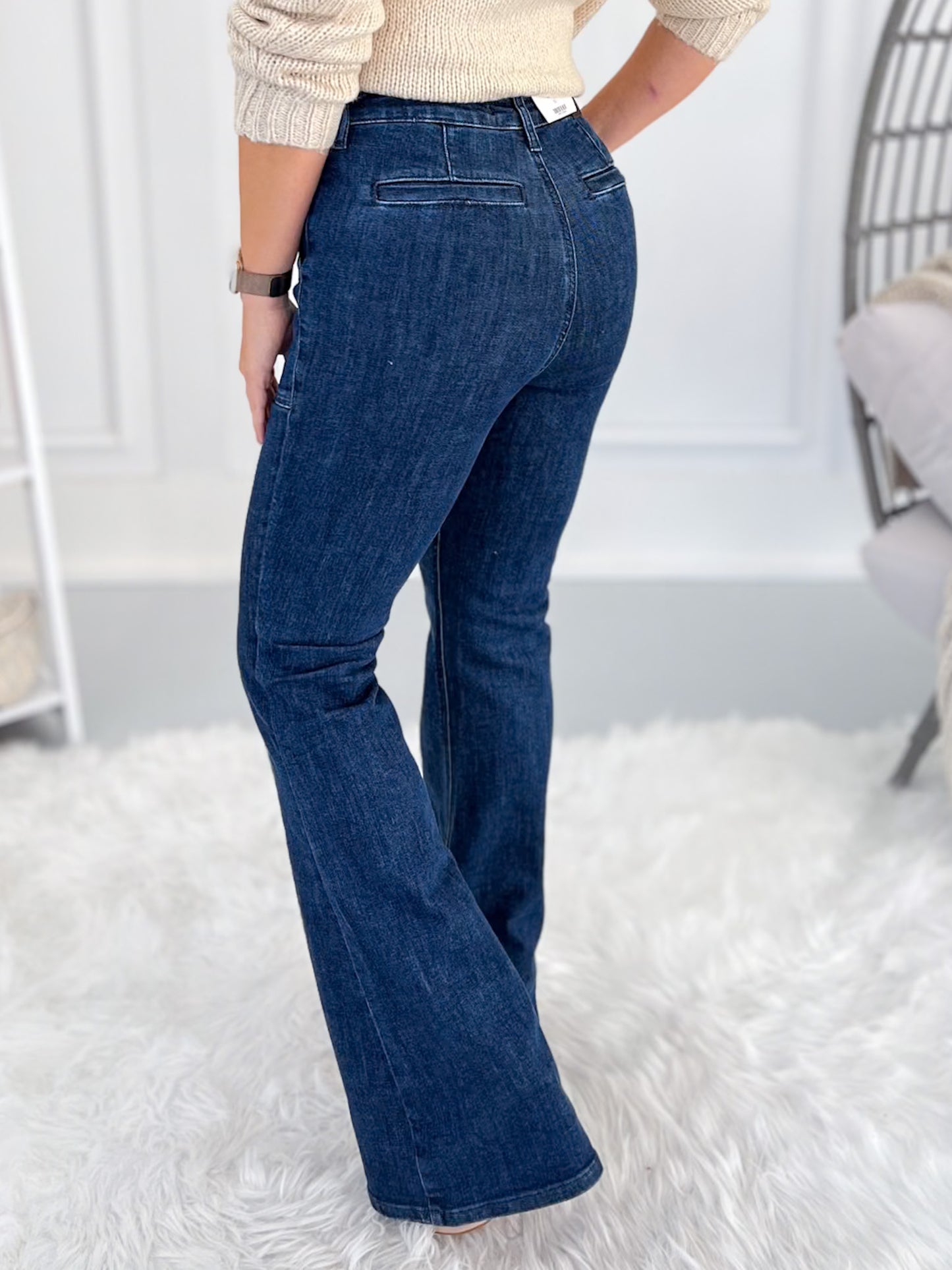 Uptown Funk - Judy Blue Patch Pocket Flare Jean