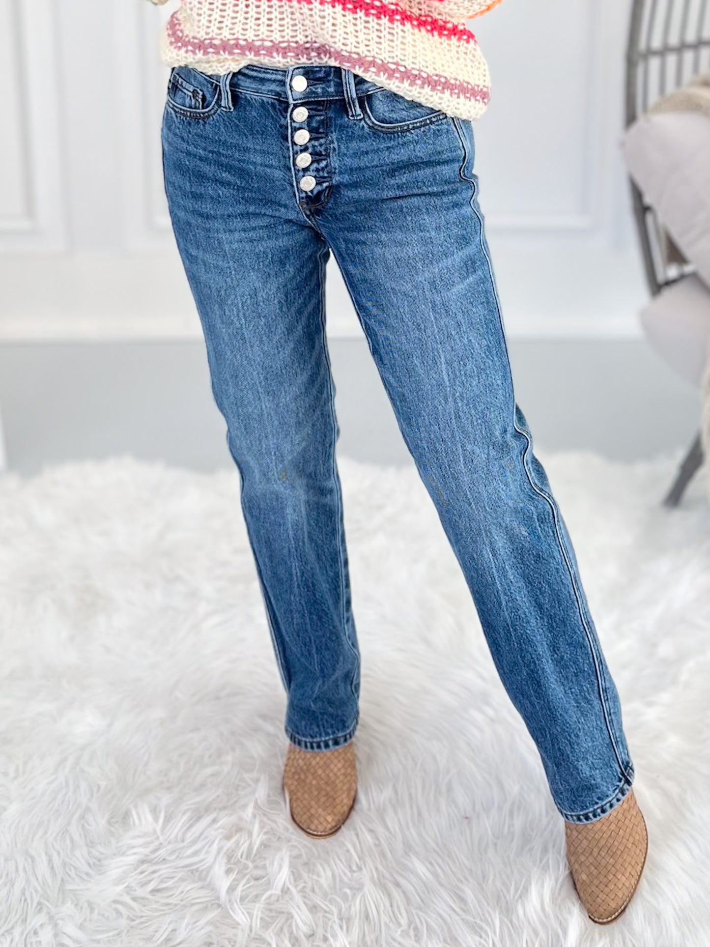 Style Sorcery - Judy Blue Rigid Magic Slim Straight Button Fly Jean