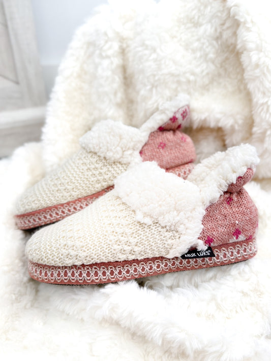 Muk Luks Magdalena Slipper - Ivory Petal
