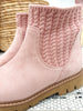 Corky's Keep Me Warm Boot - Blush Faux Suede