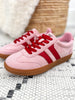 Corky's Heads Up Sneaker - Pink Red Combo